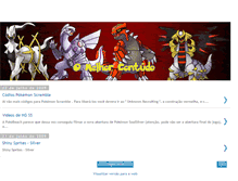 Tablet Screenshot of pokemonadvancedgames.blogspot.com