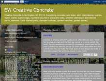 Tablet Screenshot of ewcreativeconcrete.blogspot.com