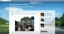 Desktop Screenshot of latinoamericaportierra.blogspot.com