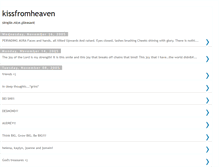 Tablet Screenshot of kissfromheaven.blogspot.com