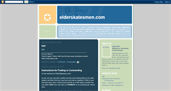 Desktop Screenshot of elderskatesmen.blogspot.com