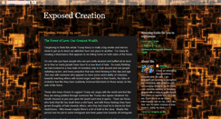 Desktop Screenshot of exposedcreation.blogspot.com