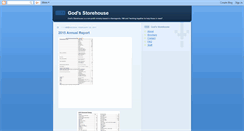 Desktop Screenshot of godsstorehouse.blogspot.com