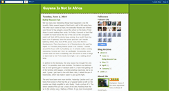 Desktop Screenshot of guyanaisnotinafrica.blogspot.com