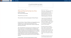 Desktop Screenshot of canyonwalks.blogspot.com