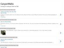 Tablet Screenshot of canyonwalks.blogspot.com