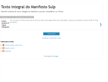 Tablet Screenshot of abaixoassinadomanifestosulp.blogspot.com
