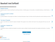 Tablet Screenshot of baseball2softball.blogspot.com