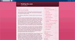 Desktop Screenshot of holdingthecane.blogspot.com