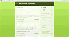 Desktop Screenshot of knowledgeenormous.blogspot.com