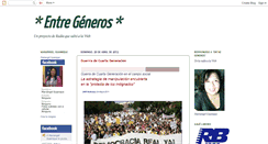 Desktop Screenshot of entregenero.blogspot.com