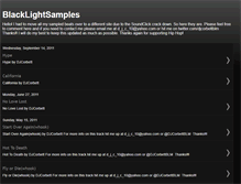 Tablet Screenshot of blacklightsamples.blogspot.com