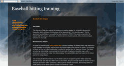 Desktop Screenshot of batting-training-aids.blogspot.com