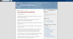 Desktop Screenshot of caddellmotorsports.blogspot.com