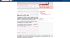 Desktop Screenshot of deathlaw.blogspot.com
