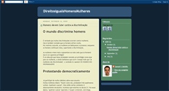 Desktop Screenshot of direitosiguaishomensmulheres.blogspot.com