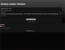 Tablet Screenshot of mysteryseekermissionaccepted.blogspot.com