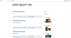 Desktop Screenshot of latest-beautytips.blogspot.com