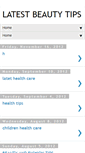 Mobile Screenshot of latest-beautytips.blogspot.com