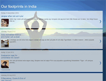 Tablet Screenshot of ourfootprintsinindia.blogspot.com