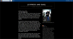 Desktop Screenshot of cypressandoak.blogspot.com