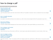 Tablet Screenshot of howtochangeapdf.blogspot.com