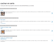 Tablet Screenshot of cocinarenserio.blogspot.com