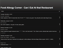 Tablet Screenshot of foodallergycorner.blogspot.com