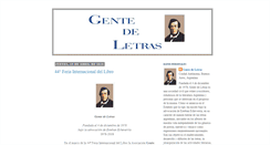 Desktop Screenshot of gente-de-letras.blogspot.com