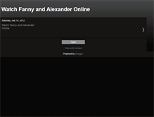 Tablet Screenshot of fanny-and-alexander-full-movie.blogspot.com