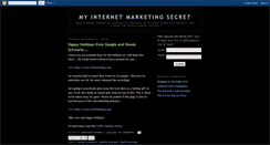 Desktop Screenshot of myinternetmarketingsecret.blogspot.com