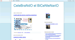 Desktop Screenshot of celebrandoelbicentenario2010.blogspot.com
