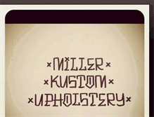 Tablet Screenshot of millerkustomupholstery.blogspot.com