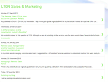 Tablet Screenshot of l10nsalesandmarketing.blogspot.com