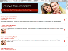 Tablet Screenshot of clear-skin-secret.blogspot.com