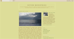 Desktop Screenshot of divineministries.blogspot.com