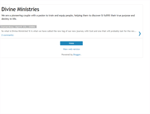 Tablet Screenshot of divineministries.blogspot.com