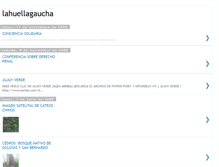 Tablet Screenshot of lahuellagaucha.blogspot.com