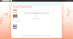 Desktop Screenshot of joan-karenina.blogspot.com