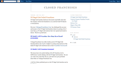 Desktop Screenshot of closedfranchises.blogspot.com