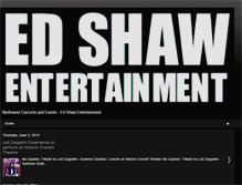 Tablet Screenshot of edshawentertainment.blogspot.com