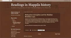 Desktop Screenshot of mappilahistory.blogspot.com