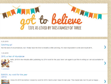 Tablet Screenshot of got-to-believe.blogspot.com