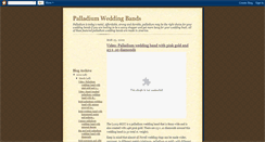 Desktop Screenshot of palladiumweddingbands.blogspot.com