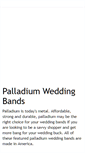 Mobile Screenshot of palladiumweddingbands.blogspot.com