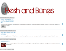 Tablet Screenshot of fleshandbones1.blogspot.com