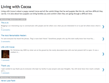 Tablet Screenshot of livingwcocoa.blogspot.com