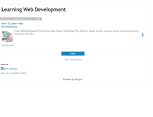 Tablet Screenshot of learn-web-dev-11.blogspot.com