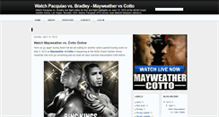 Desktop Screenshot of mayweather-versus-mosley.blogspot.com