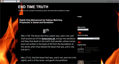 Desktop Screenshot of endtimetruth11thhour.blogspot.com